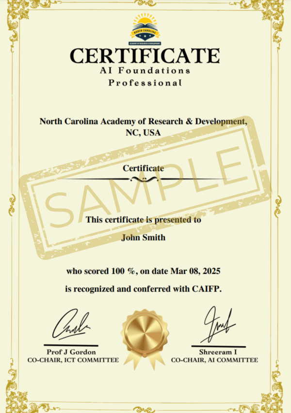 Certificate AI Mastery Professional